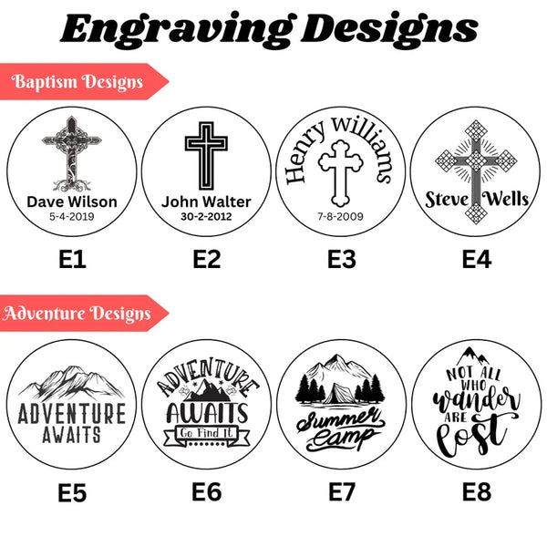 SILVER COMPASS PERSONALIZED - CUSTOMIZABLE ENGRAVING  GIFT