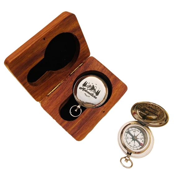 Compass Box Gift Pack Personalized Compass with Box | Custom Engraved Gift