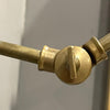 Mid Century Brass Wall Sconce, Adjustable Shade, Home Decor