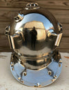 Beautiful Silver Anchor Diving / Divers Helmet.