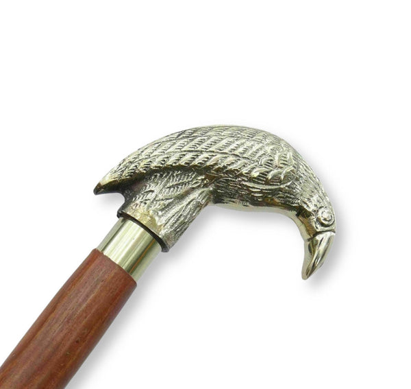 Raven Head walking stick for Use or Gifting
