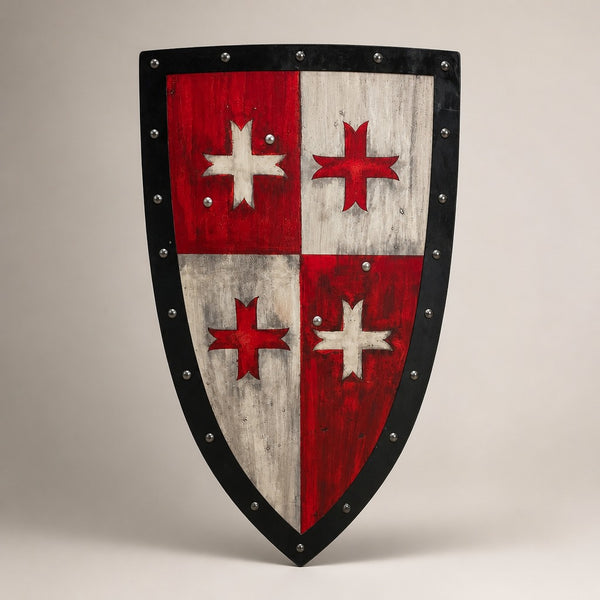 Knight Templar Crusader Shield - Antique Replica