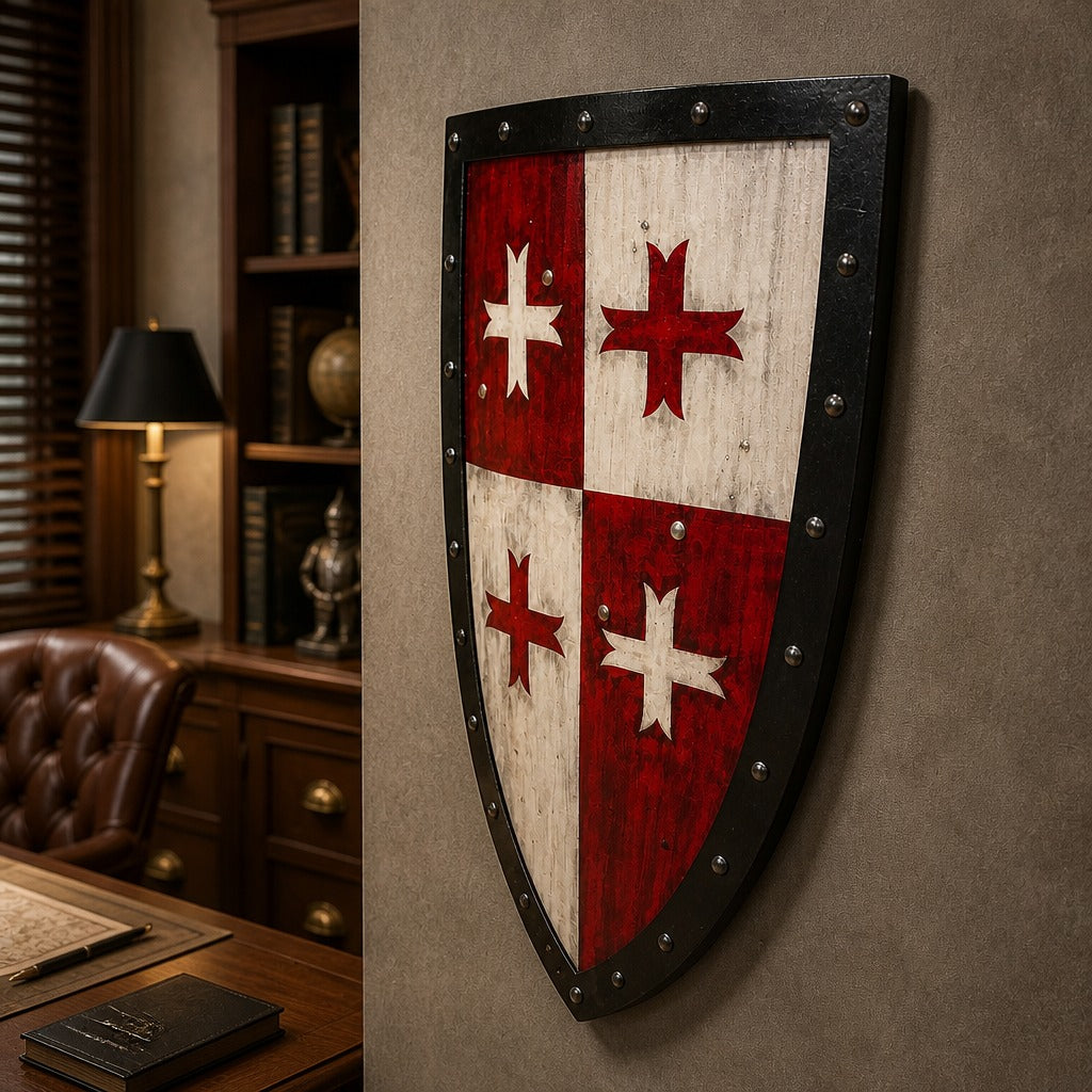 Knight Templar Crusader Shield - Antique Replica