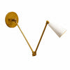 Stilnovo Diabolo Wall Sconce - Handmade Brass Mid Century Modern Adjustable Lamp