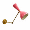 Handmade Mid Century Brass Cone Wall Lamp: Stilnovo Sconce Lighting
