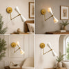 Mid Century Wall Lamp Brass Wall Sconce