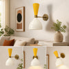 Mid Century Wall Sconce: Raw Brass Italian Stilnovo Style