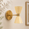 Stilnovo Diabolo Brass Wall Sconce: Mid Century Modern Adjustable Swing Arm Lamp