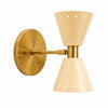Stilnovo Diabolo Brass Wall Sconce: Mid Century Modern Adjustable Swing Arm Lamp