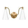 Mid Century Brass Wall Sconce, Handmade Vanity Light