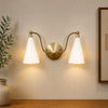 Mid Century Brass Wall Sconce, Handmade Vanity Light